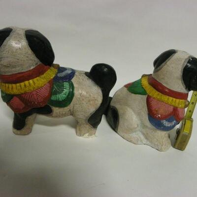 2- Hand Crafted Latin Show Dogs.