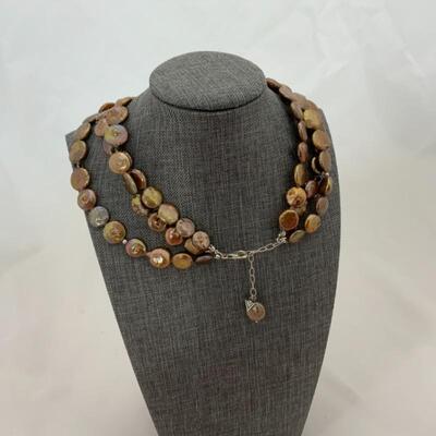 .13. Three-Strand Freshwater Pearl Necklace