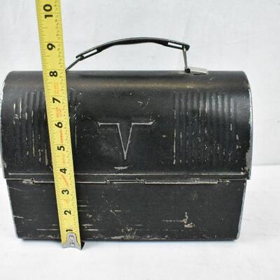 Vintage Thermos Lunchbox, Black