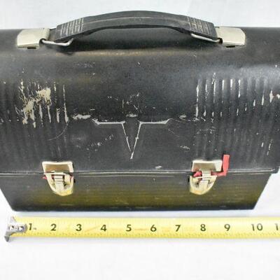Vintage Thermos Lunchbox, Black
