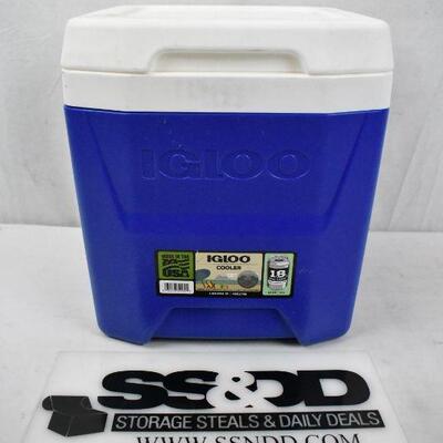 Igloo 12 Qt Laguna Cooler - Blue - Warehouse dirt & scuffs