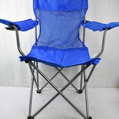 ozark trail basic mesh folding camp chair with cup holder