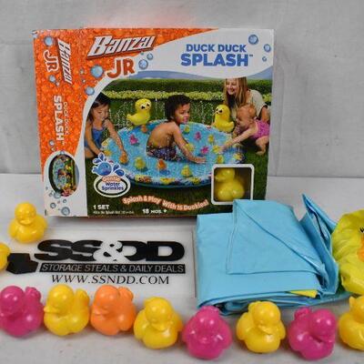 Banzai Duck Duck Splash Mat Outdoor Toy. Open box, complete