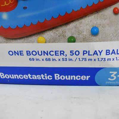 Fisher-Price Bouncetastic Bounce House with 50 Play Balls. Open untested, as is