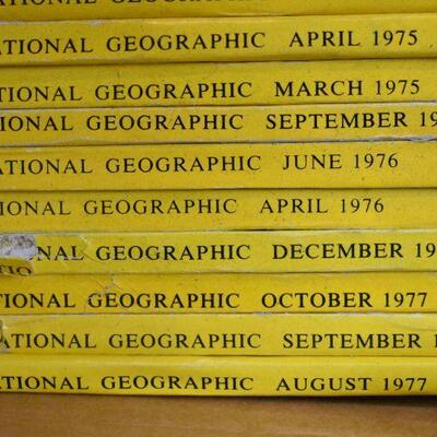 44 Issues National Geographic: January 1971 -to- December 1977 - Vintage