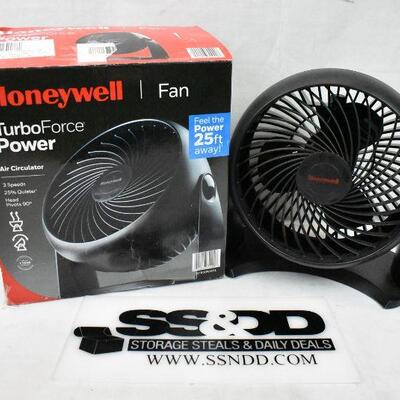 Honeywell Table Air Circulator Fan, HT-900, Black. Used, Works