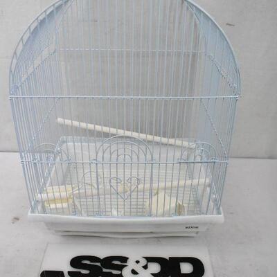 YML A1304WHT Round Top Style Small Parakeet Cage, 11 x 9 x 16