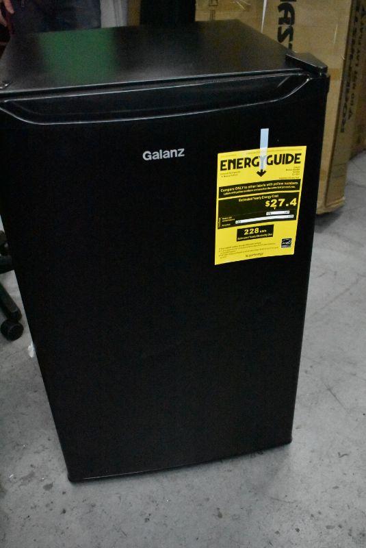 Galanz Single Door Refrigerator, Black, 2.7 cu ft