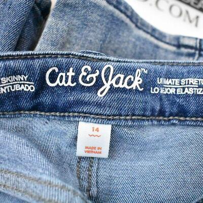 Kids Skinny Jeans by Cat & Jack, size 12 & 14, Blue