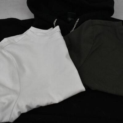 4 pc Loungewear/Dancewear: Hoodie sz XS, Cropped Shirt size XS, & More