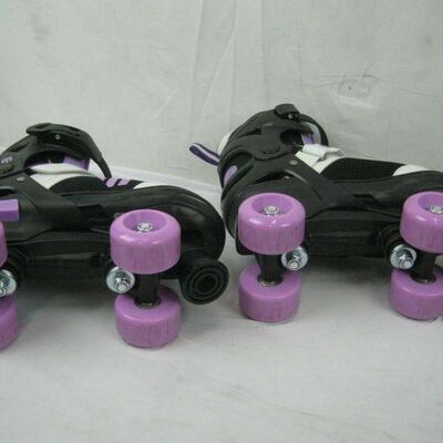 Mongoose MG-097G-S Girls Size Small Quad Rollerblade Skates, Purple - New
