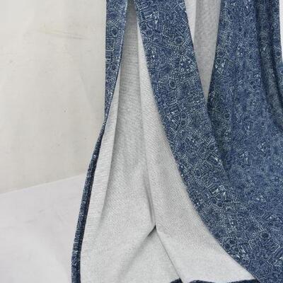 LuLaRoe Joy Duster Long Sleeveless Cardigan Blue/Mint, Fits Small to Large - New