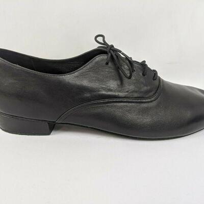 Dance Shoes Black Leather Formal Ballroom USA Jazz Shoes Approx. Men's Size 11