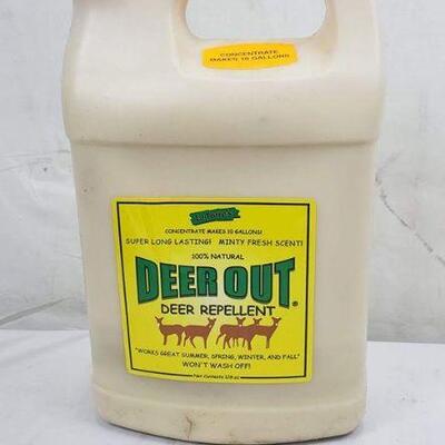 Deer Out Deer Repellent, 1 Gallon Concentrate, (Makes 10 Gallons) - New