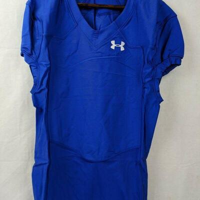 Under Armour Men's ArmourGrid Mesh Practice Football Jersey Lrg Royal Blue - New
