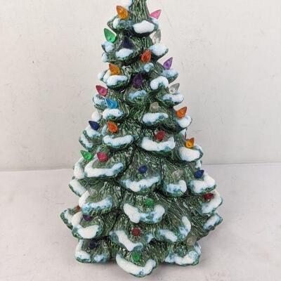 Vintage Christmas Tree Shaped Lamp Shell - Great Condition