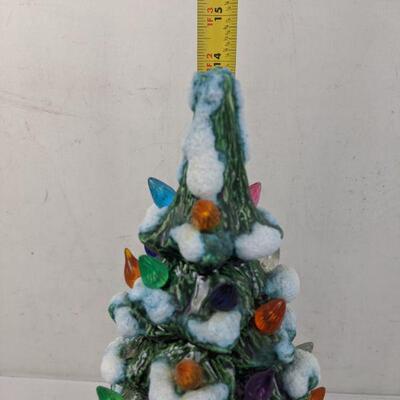 Vintage Christmas Tree Shaped Lamp Shell - Great Condition