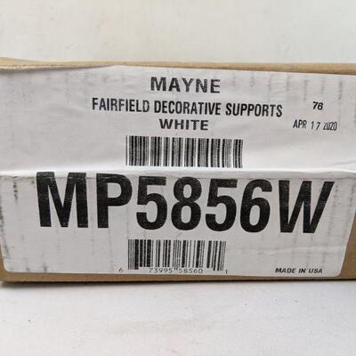 Mayne Fairfield Decorative Brackets White, 2 Pack - New