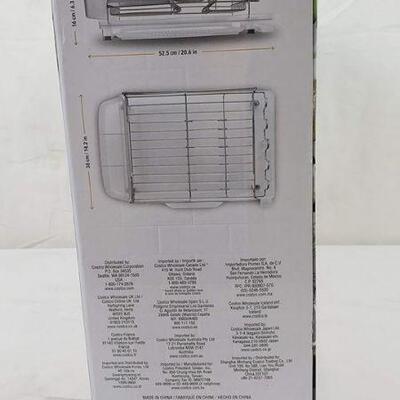 Polder 4 Piece Dish Rack Set Slide Out Drying Tray, Clear , Open/Damage - New