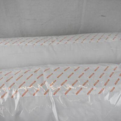Mainstays 200TC Cotton Medium Support Pillow Set of 2, Standard/Queen Size - New