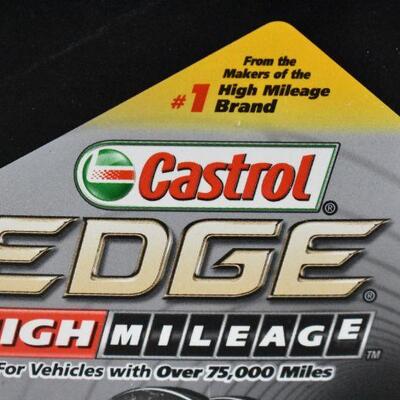 Castrol Edge High Mileage Synthetic Motor Oil. 10W-40, 4 Quarts - New