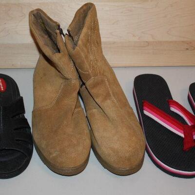 Women's boots  and shower shoes