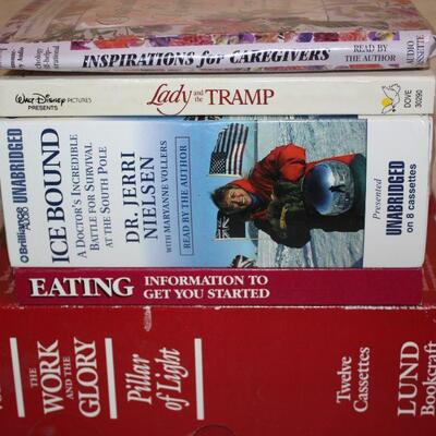 Cassettes, books on tape