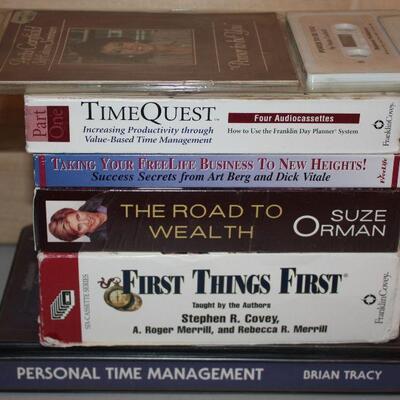 Cassettes, Financial and time management books on tape