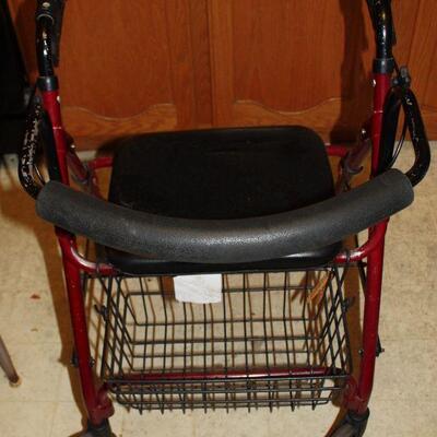 Walker with basket