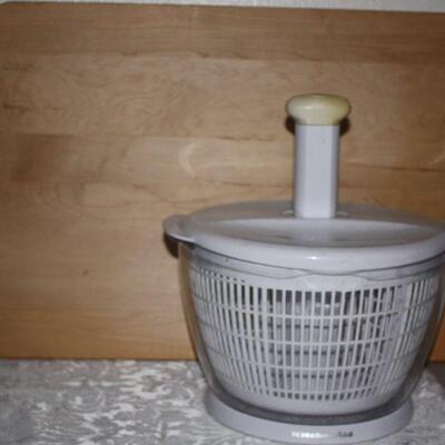 Cutting board and Salad Spinner