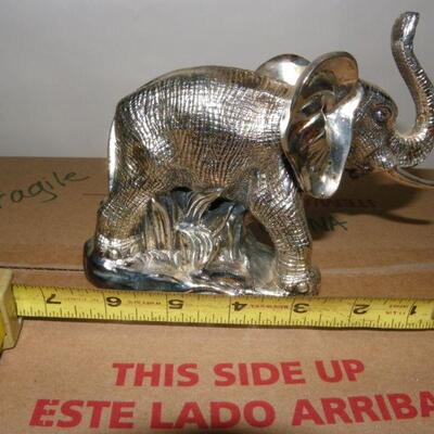 Electroplated silver Elephant from India