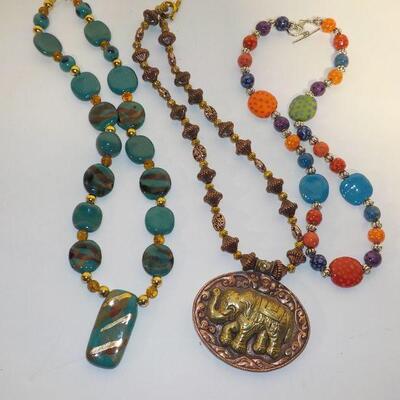 3 India and Peruvian style new necklaces.