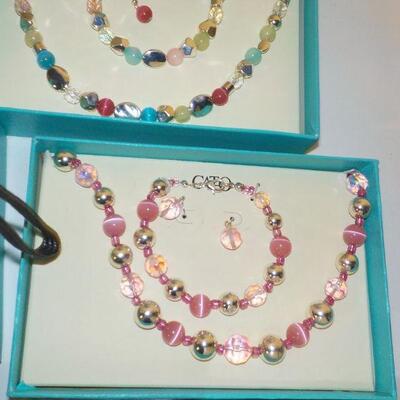 5 Boxes of hand Crafted jewelery.