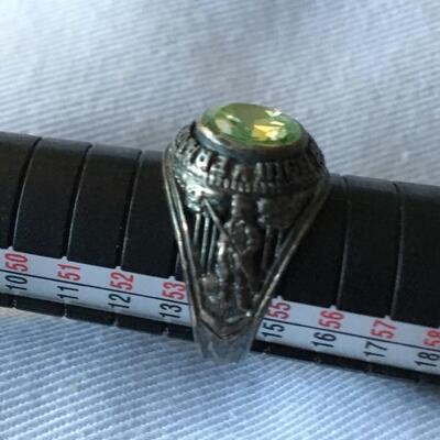 1975 Sterling Class Ring Size 7