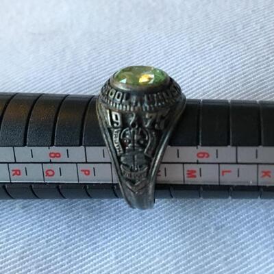 1975 Sterling Class Ring Size 7