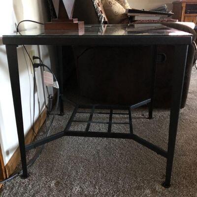 A set of Iron and Glass Tables for Living Room 