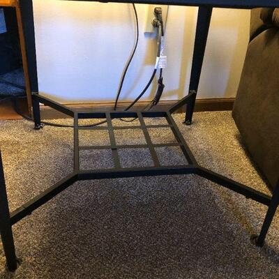 A set of Iron and Glass Tables for Living Room 