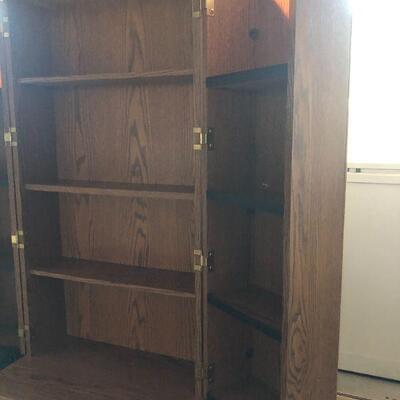 CD/DV Holder Oak Finish