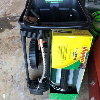 Lawn Spreader and Sprinklers