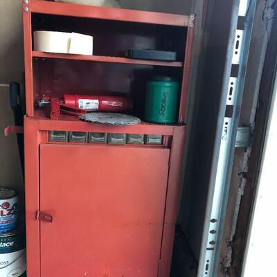 Metal Storage Chest with Accessories