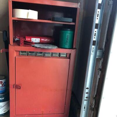 Metal Storage Chest with Accessories