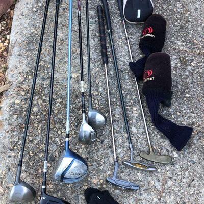 More Golf Clubs - This group of clubs included with the set of clubs 