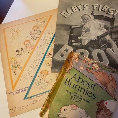 Vintage baby books