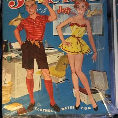 Collection of 10 Vintage Paper Doll Sets
