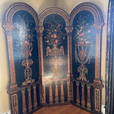 Hand painted screen