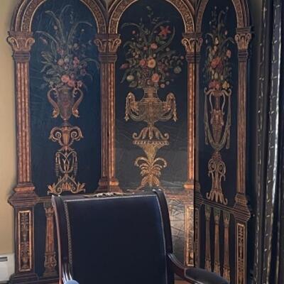 Hand painted screen