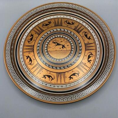 Vintage Grecian Etruscan Reproduction Platter Plate YD#011-1120-00209