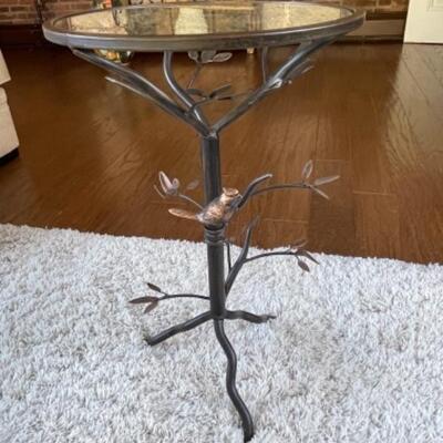 Pair of glass side tables