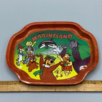 Retro Hanna-Barbera Marineland Metal Souvenir Trinket Tray YD#011-1120-00213
