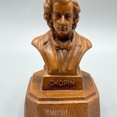 Small Bust of Chopin Thornes Music Box *Not Working* YD#012-1120-00062